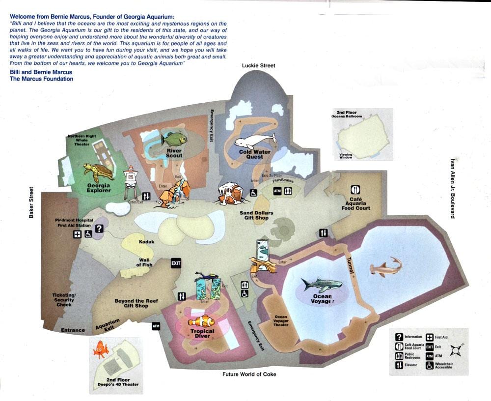 Georgia Aquarium Mapě
