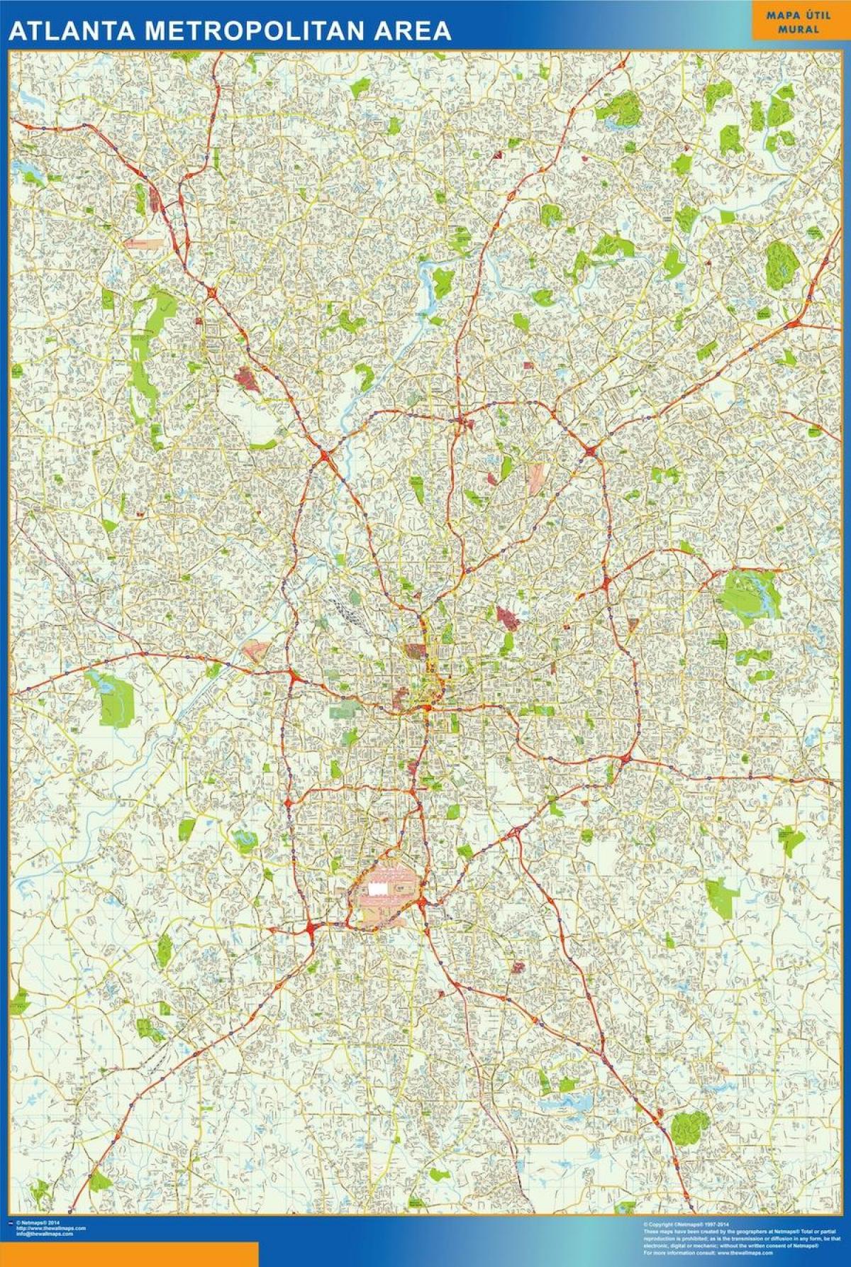 ulice mapa Atlanta