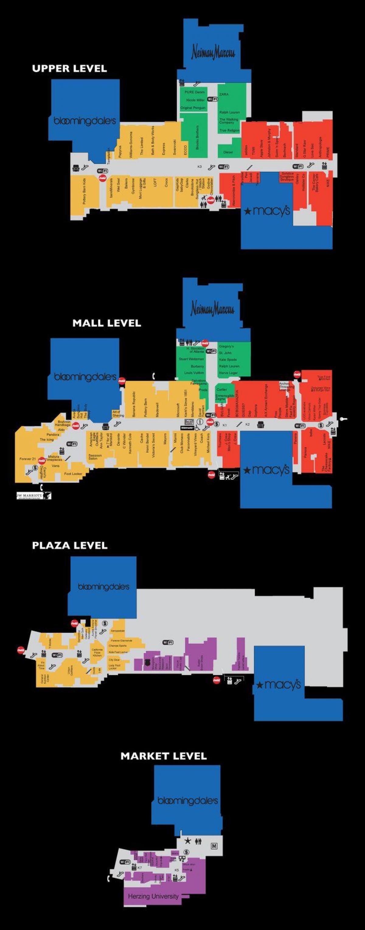 Lenox square mall mapě