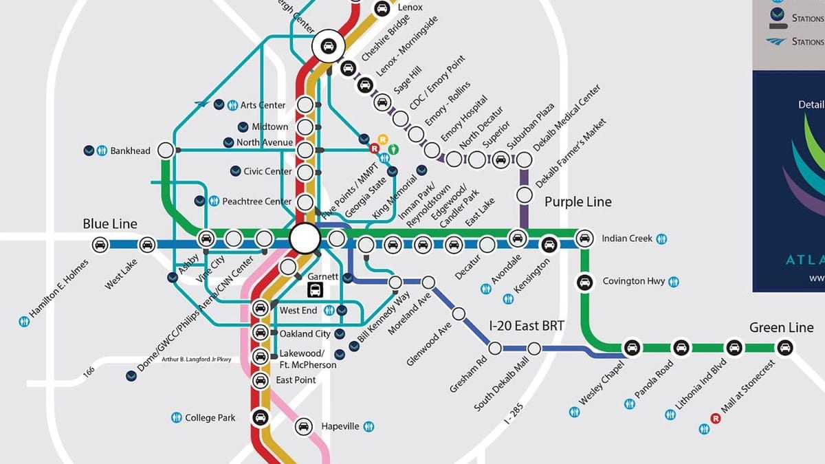 MARTA line mapy