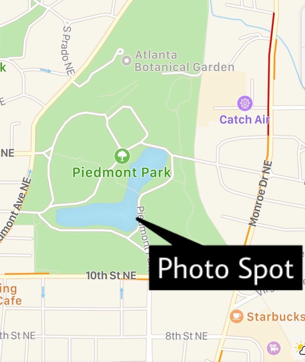 Piedmont park mapě