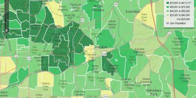 Demografická mapa Atlanta