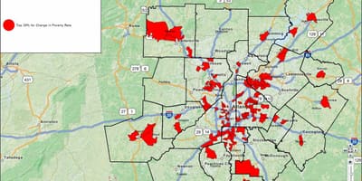 Zločin mapa Atlanta