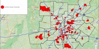 Zločin mapa Atlanta