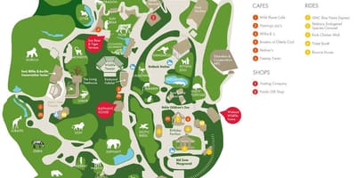 Mapa zoo Atlanta