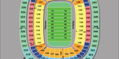 Atlanta Falcons stadium mapě