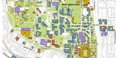 Georgia Institute of Technology mapě