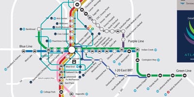 MARTA line mapy