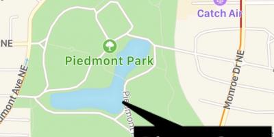 Piedmont park mapě