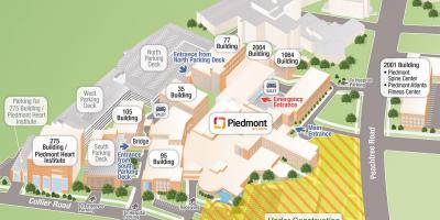 Piedmont hospital mapě