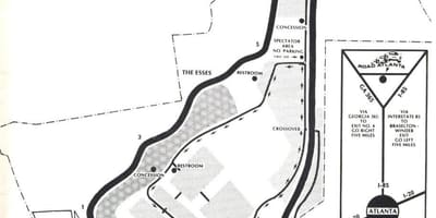 Mapa trati road Atlanta