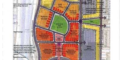 Mapa turner field parkoviště